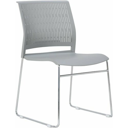 Стул модер Галилео, на ножках, пластик, серый [42835]