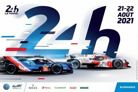 Плакат, постер на бумаге Le Mans Race-Гонка Ле-Ман. Размер 21 х 30 см