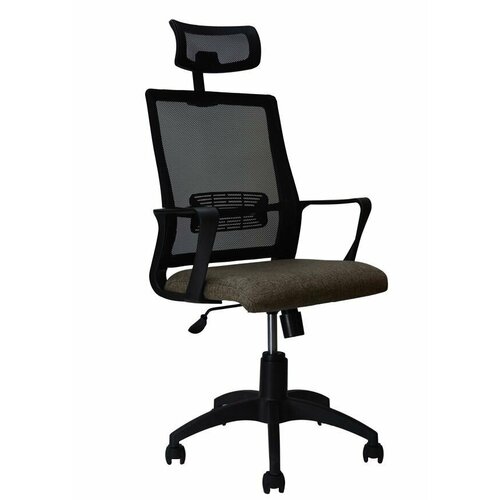 Кресло офисное ЯрКресло Кр47А ТГ пласт К32 (ткань Крафт темно-серая)