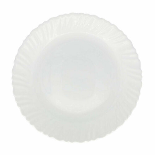 Тарелка десертная (195мм), белая, Спираль 6шт/уп, 1873079