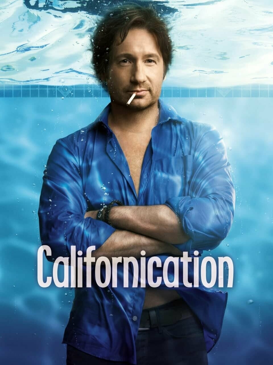 Плакат, постер на холсте Блудливая Калифорния (Californication, сериал, 2007-2014г). Размер 60 на 84 см