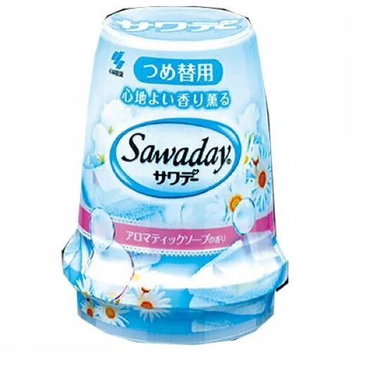 "Sawaday" Гелевый освежитель воздуха для туалета с ароматом свежести (запасной блок) 140 гр