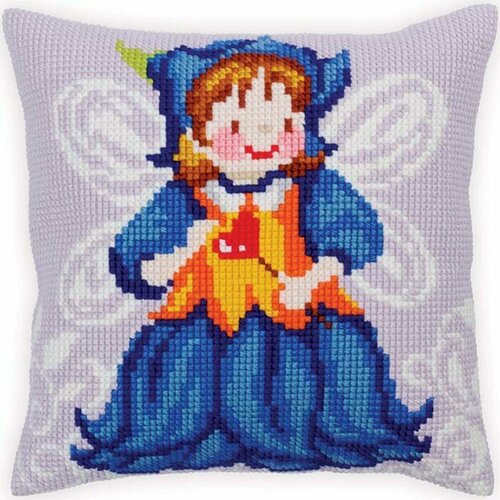 Collection D-Art Подушка Феечка в синем 5-282