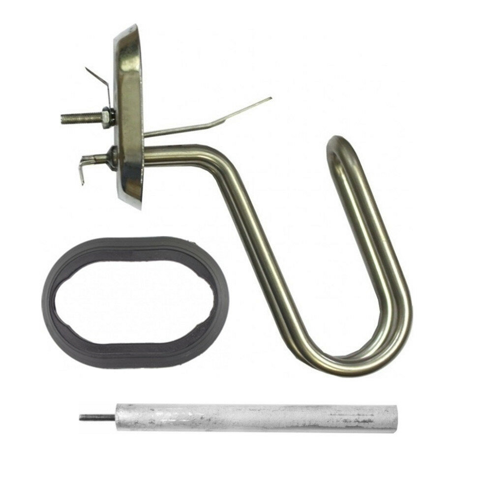 фото Комплект ТЭН 1200W, TW, RNSA, D90/65мм, клеммы под разъем, L145мм, 220V + прокладка + анод, 3765K