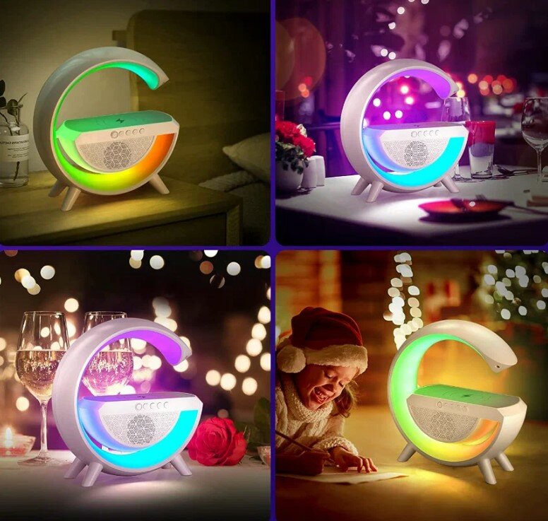 Беспроводная Bluetooth-колонка с подсветкой и зарядкой для iPhone и Android — фото 8