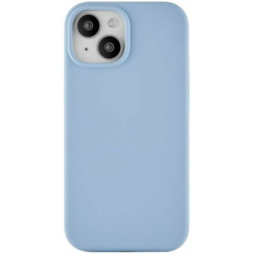 Чехол для iPhone 15 силиконовый с MagSafe, iPhone 15 Silicone Case with MagSafe, Светло-голубой