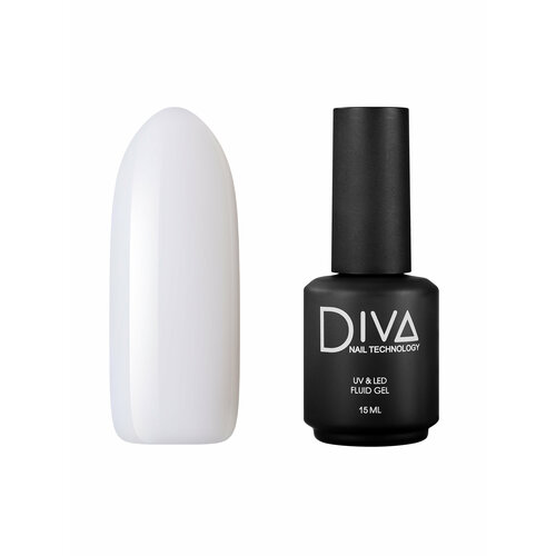 Гель Diva Nail Technology, Fluid №4 lcn молочный гель для протезирования ногтей с антимикозным эффектом wilde pedique silver plus opak 10 мл