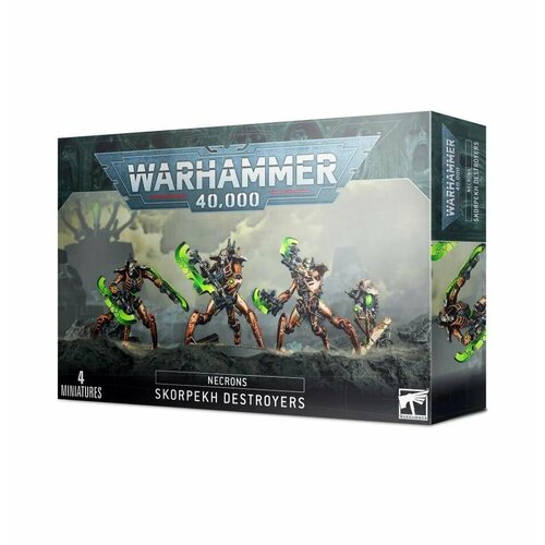 набор пластиковых моделей warhammer 40000 necron immortals deathmarks Набор сборных моделей Warhammer 40000 Necron: Skorpekh Destroyers