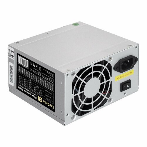 Блок питания EXEGATE AB600 (ATX, SC, 8cm fan, 24pin, 4pin, 3xSATA, 2xIDE, FDD, кабель 220V с защитой от выдергивания)