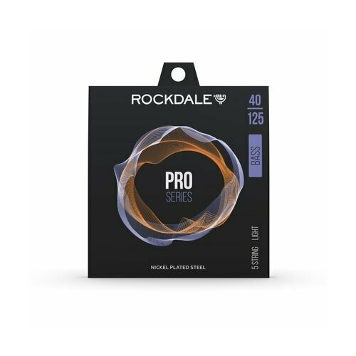 Струны для бас-гитары Rockdale PRO 40-125 Nickel Wound 5 Light струны для 5 ти струнной бас гитары rockdale pro 40 125