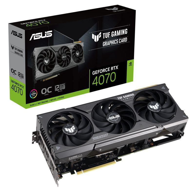 Видеокарта Asus TUF-RTX4070-O12G-GAMING, Ret