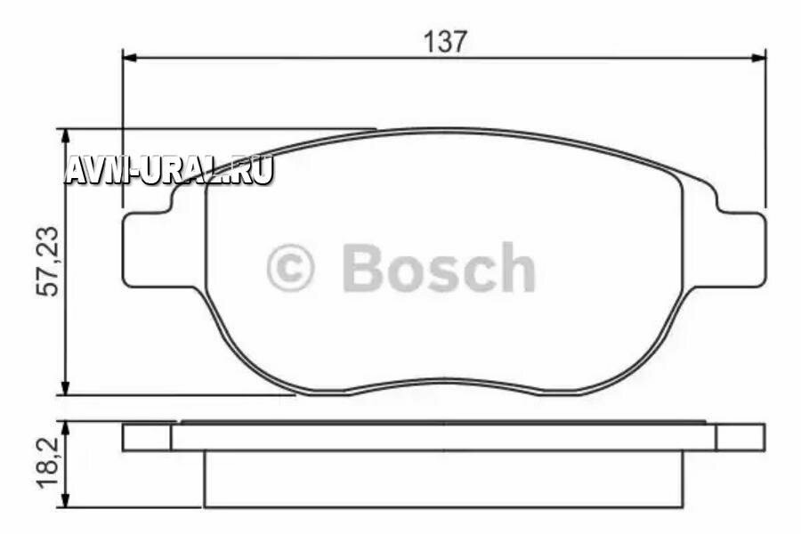 Тормозные колодки Bosch - фото №7