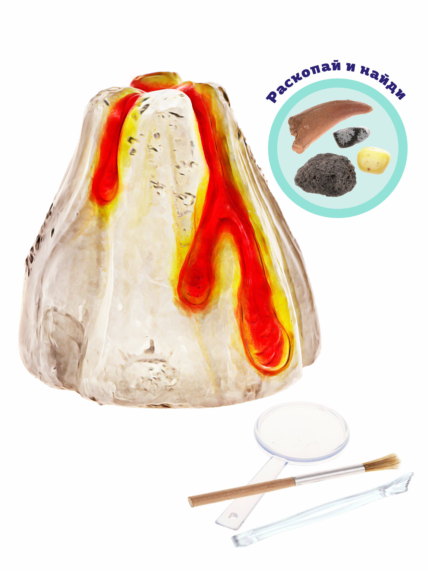 Набор игровой ON TIME Раскопки Вулкан - фото №2