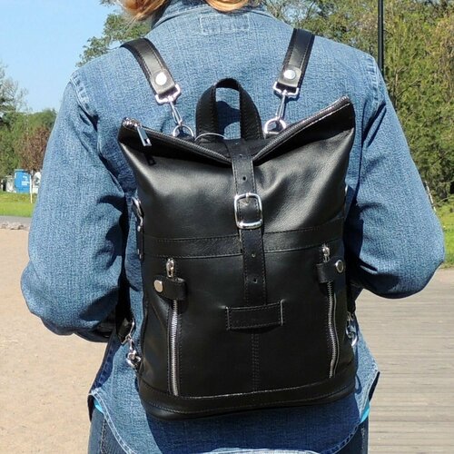 фото Рюкзак пляжная kalinovskaya, фактура гладкая, черный