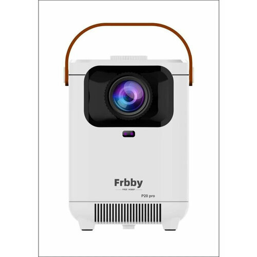 Портативный проектор Frbby P20 PRO 4K Wi-Fi, мини проектор для домашнего кинотеатра, белый