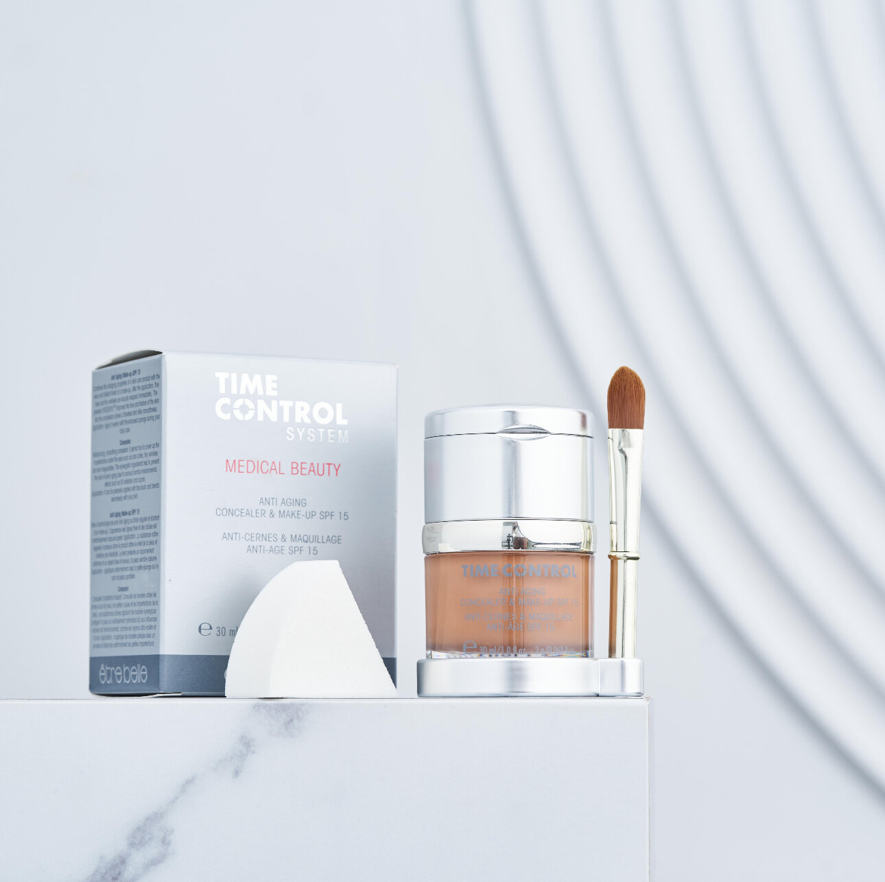 Etre Belle Time Control Anti Aging Make-up + Concealer Антивозрастной крем для лица 2 в 1 с консилером, цвет TC Caramel Cream
