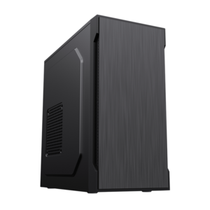 Foxline FL-708-FZ450R-U31 mATX case, black, w/PSU 450W 12cm, w/1xUSB2.0+1xUSB3.0, w/pwr cord, w/o FA