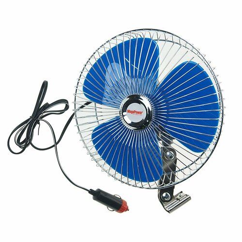Вентилятор 21см с решеткой металл 24V MEGAPOWER 131400₽