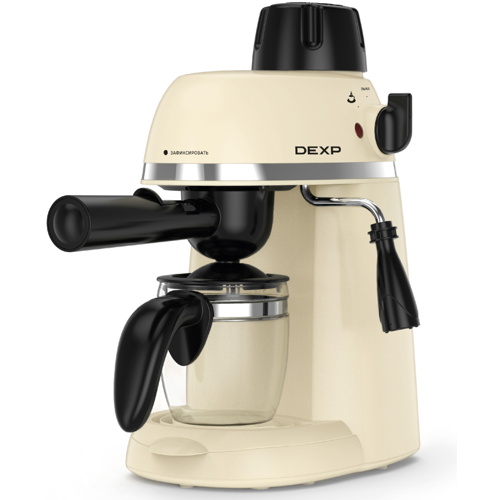Кофеварка рожковая DEXP EM-900 бежевый 4913₽