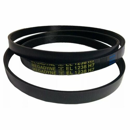 Ремень 1238 H7 черный Megadyne Ardo 416004001 приводной ремень 1238 h7 optibelt ardo candy whirlpool j572