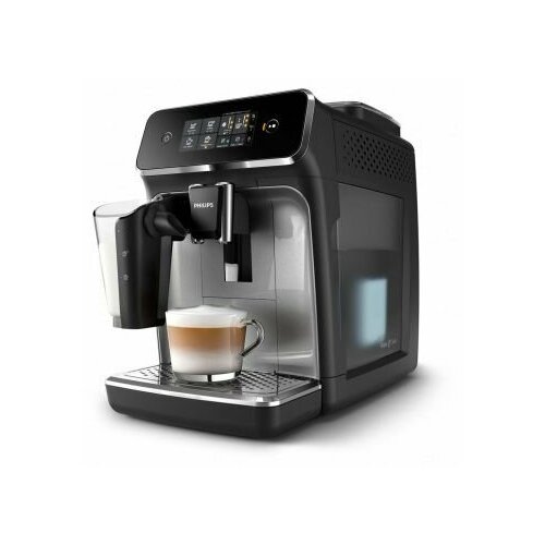 кофемашина caso cafe crema one черный серебристый Кофемашина Philips Series 2200 1500Вт черный/серебристый