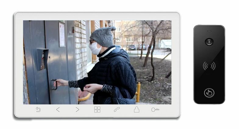 Tantos Prime HD SE (белый) и iPanel 2 HD + (комплект многофункционального домофона 7" HD)