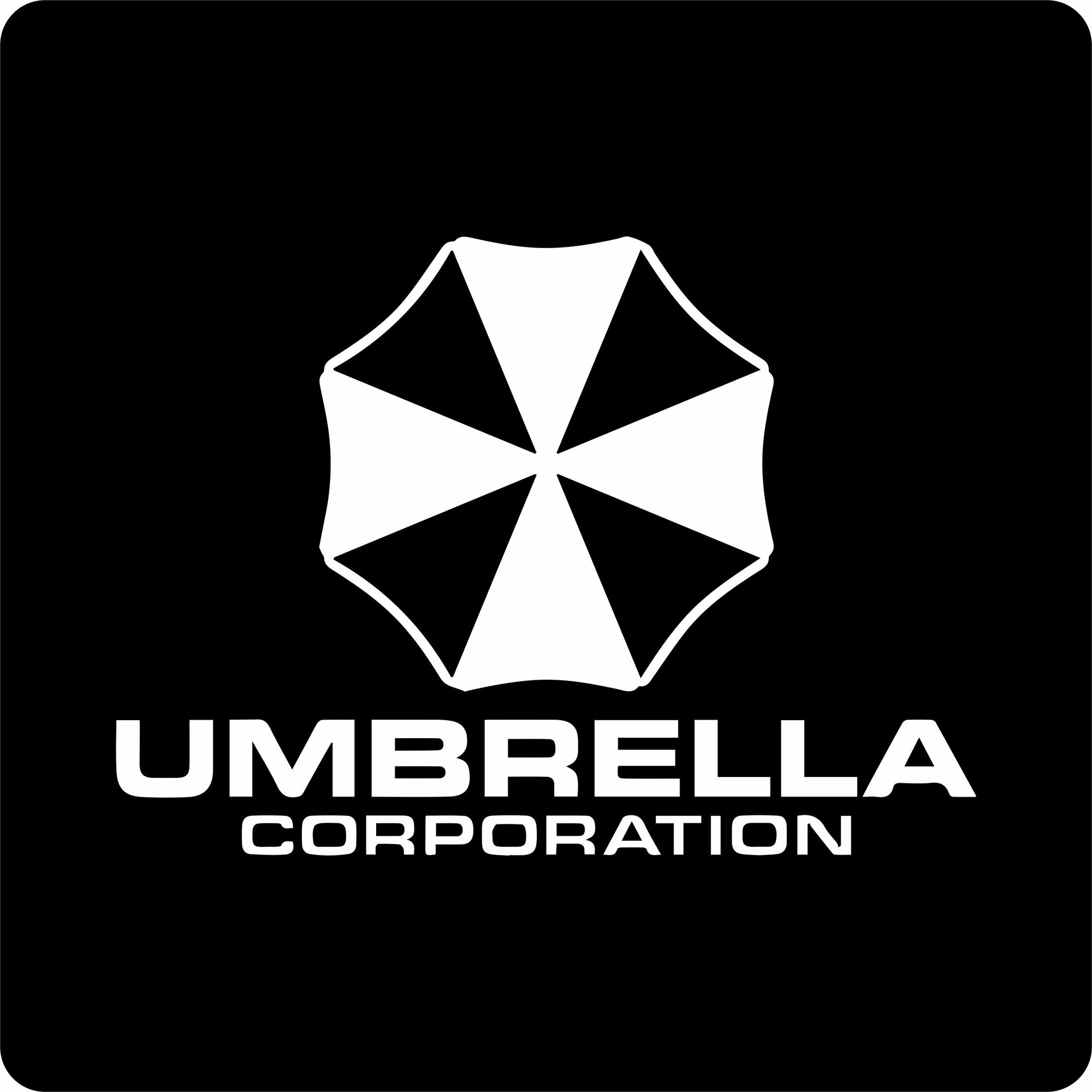 Наклейка на авто "Umbrella Corporation" 25х18 см.