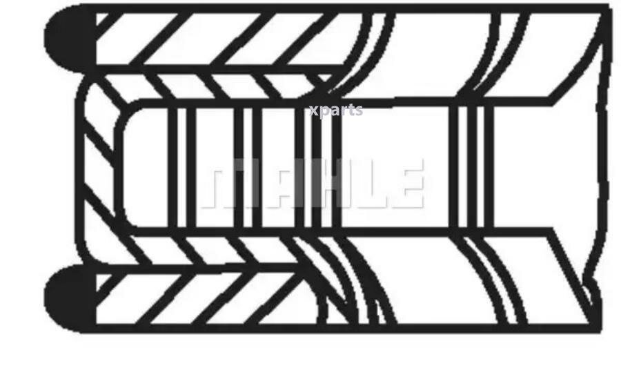 Колец Поршневых Комплект, Renault Mahle/Knecht арт. 02201N0