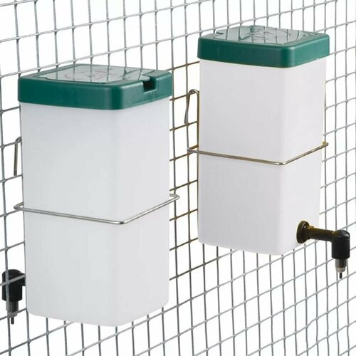 Поилка ниппельная Gaun с бачком для птиц и кроликов 1 литр (24320)