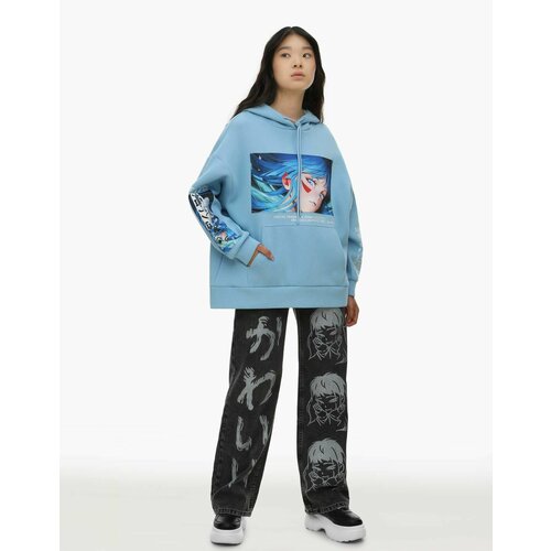 фото Джинсы gloria jeans, размер 9-10л/140 (35), серый