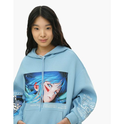 фото Толстовка gloria jeans, размер 6-8л/122-128, голубой