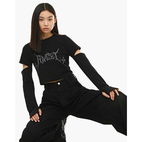 фото Футболка gloria jeans, размер l (48-50), черный