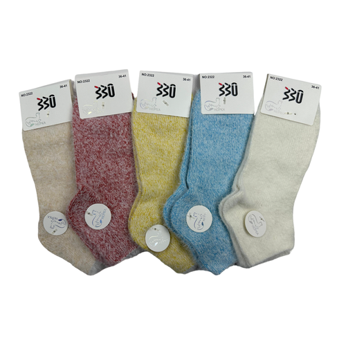 фото Женские носки 330 укороченные, утепленные, 5 пар, размер 36-41, мультиколор