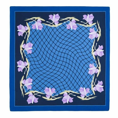 фото Платок roby foulards,90х90 см, синий