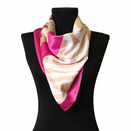 фото Платок roby foulards, 90х90 см, розовый