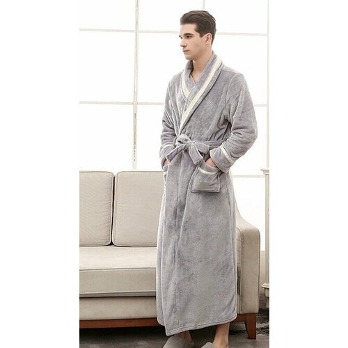 фото Халат , размер 46/48, серый praimclo