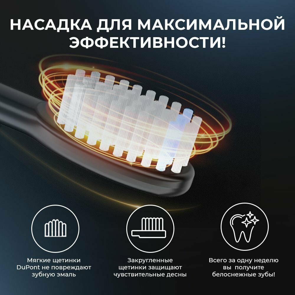 Звуковая зубная щетка Mydentyx PDB2000 с умным HD дисплеем, белая — фото 3