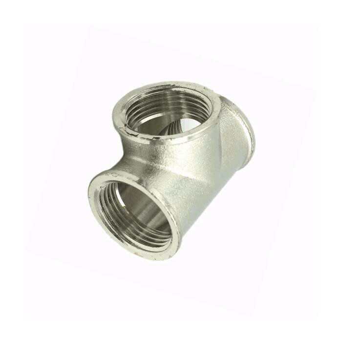 фото Тройник латунь никель Ду 32 (1 1/4") ВР/ВР SantechSystems