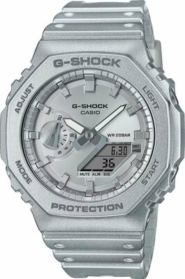 Наручные часы CASIO G-Shock GA-2100FF-8AER, серебряный, серый