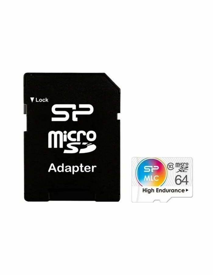 Флеш карта microSD 64GB Silicon Power High Endurance microSDXC Class 10 UHS-I U3 (SD адаптер), MLC - фото №4