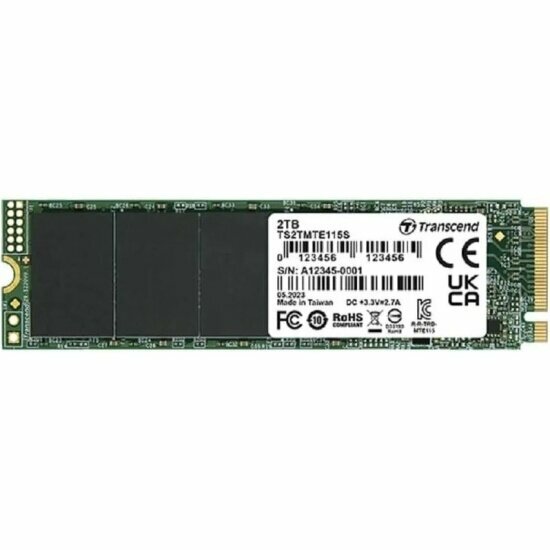 Накопитель Transcend SSD M.2 2TB MTE115S PCIe 3.0 x4 (TS2TMTE115S)