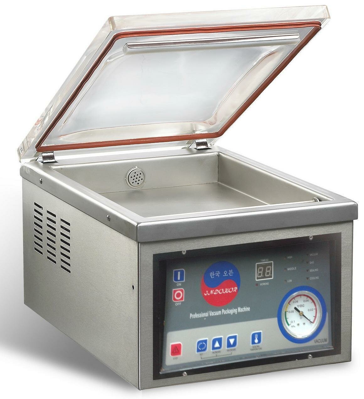 Аппарат упаковочный вакуумный INDOKOR IVP-260/PD, газ, 480х330х375 мм, 220 В, 0.37 кВт