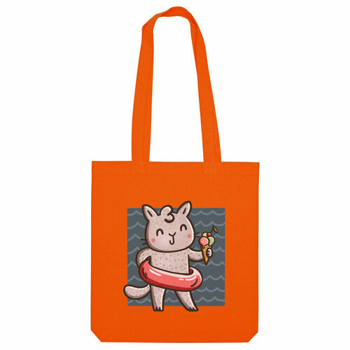 фото Сумка шоппер us basic, оранжевый