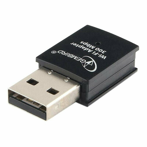 Сетевой адаптер мини WiFi Gembird 300Мбит, USB, 802.11b/g/n, 1448520