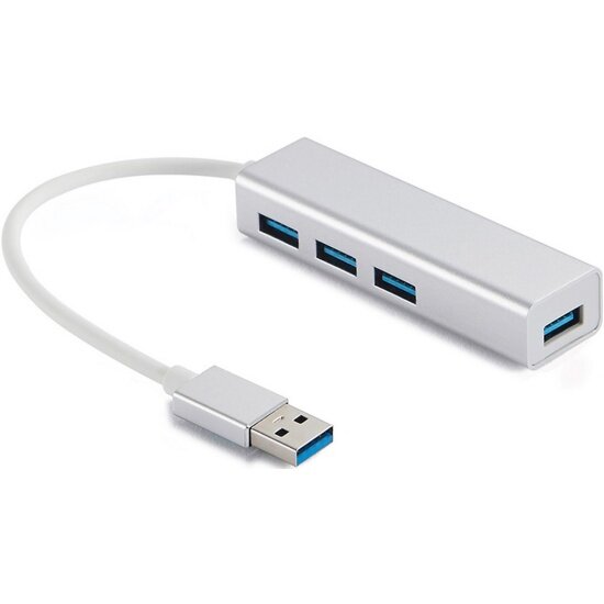 Разветвитель USB 3.0 Gembird UHB-C464 4порта серый (UHB-C464)
