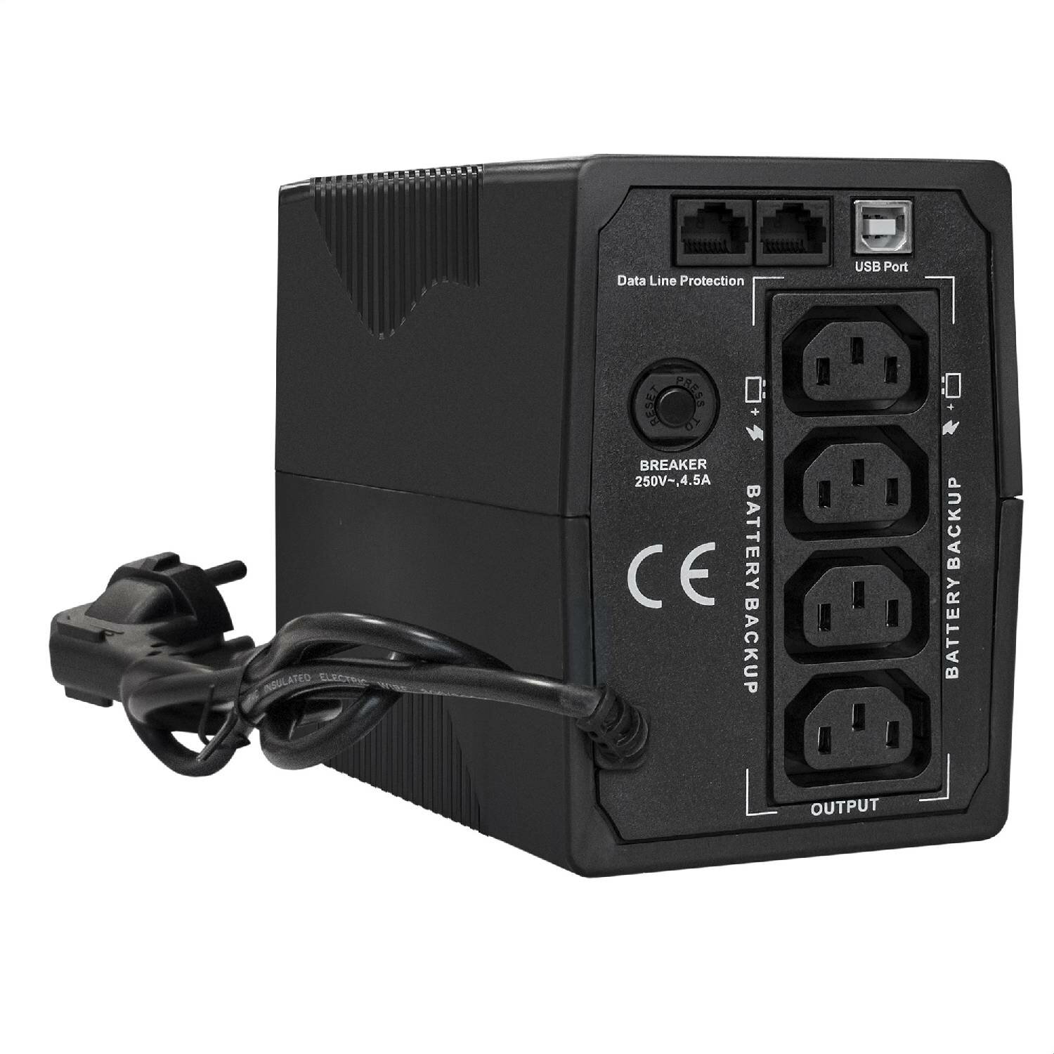 ИБП ExeGate Power Smart ULB-800 LCD AVR4C13 RJ USB <800VA/480W LCD AVR 4*C13 RJ45/11 USB металлический корпус Black>