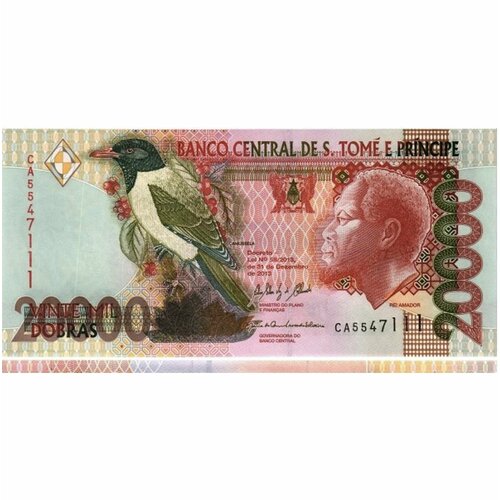 Банкнота 20000 добр. Сан-Томе и Принсипи 2013 aUNC банкнота 10000 добра сан томе и принсипи 1996 г в unc без обращения