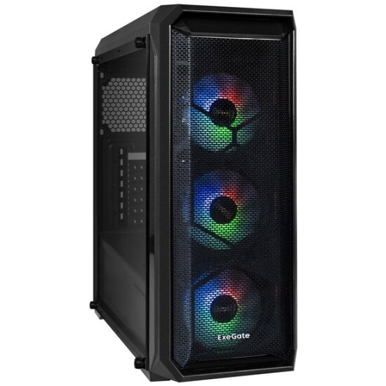 Корпус Miditower Exegate i3 NEO-PPX600 ATX, БП 600PPX, черный EX295117RUS