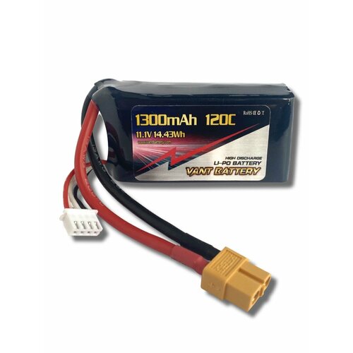 Аккумулятор Vant LiPo 11.1V 1300mAh 120C разъем XT60