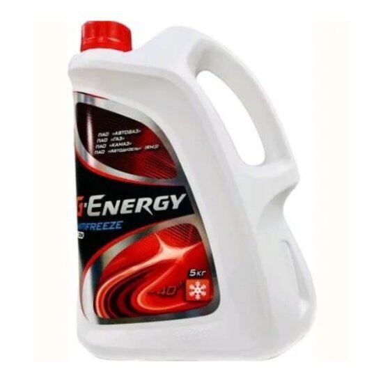 Антифриз G-energy RED 40 G12 готовый -40C красный 5 л